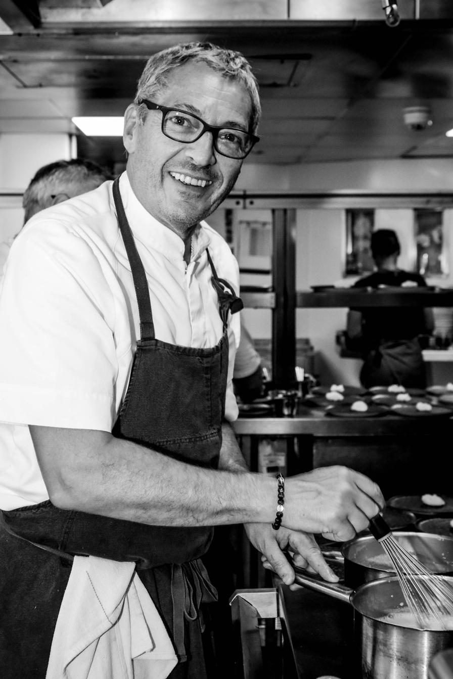 Daniel Galmiche in the kitchen